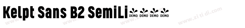 Kelpt Sans B2 SemiLi字体转换